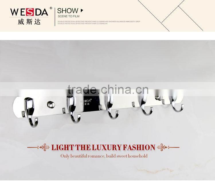 Wesda stainless steel bathroom display Hook bathroom accessory hangers 813