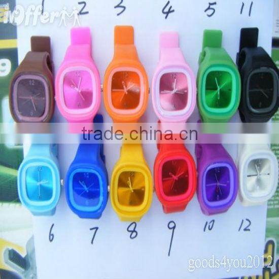 TM-2808 colorful fashion jelly silicon watch bracelet watches