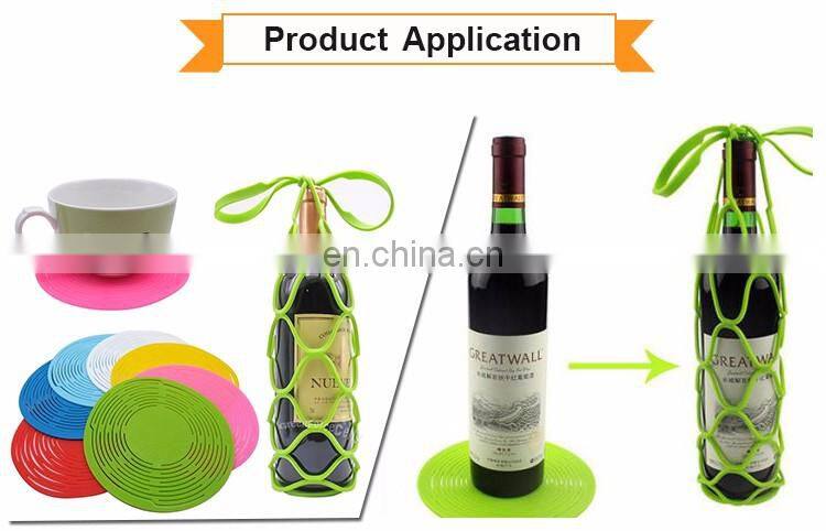 Eco-Friendly Silicone Barware Wine Bottle Carrier