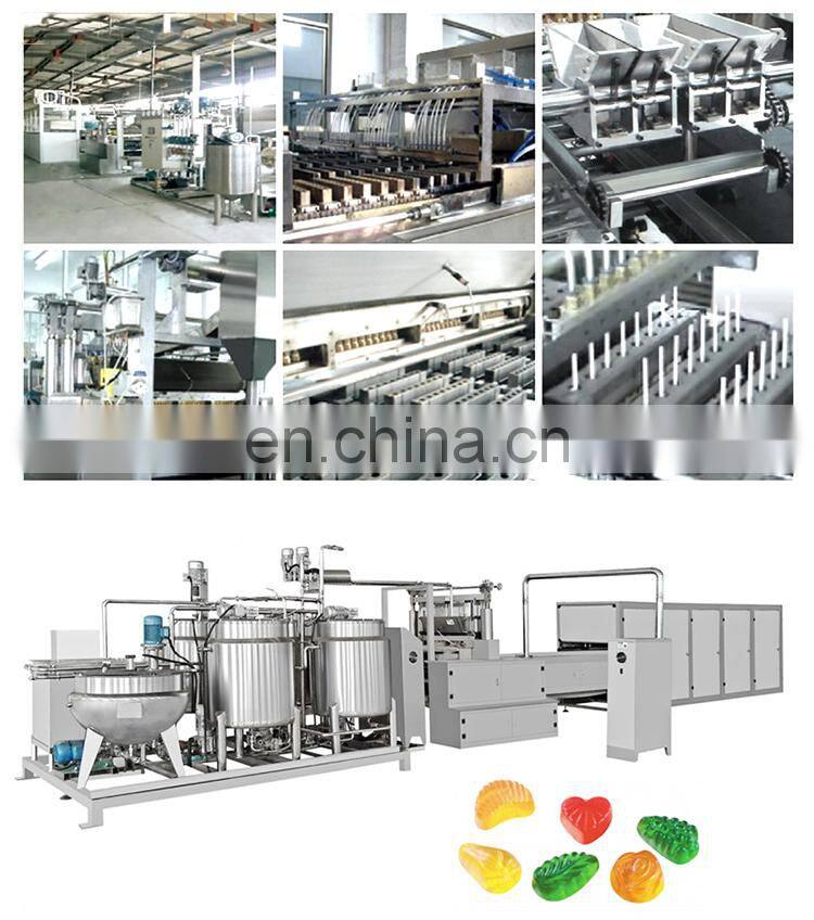 Hot sell automatic gummy jelly vitamin bear candy production line Automatic CBD Gummy Vitamin Making Machine