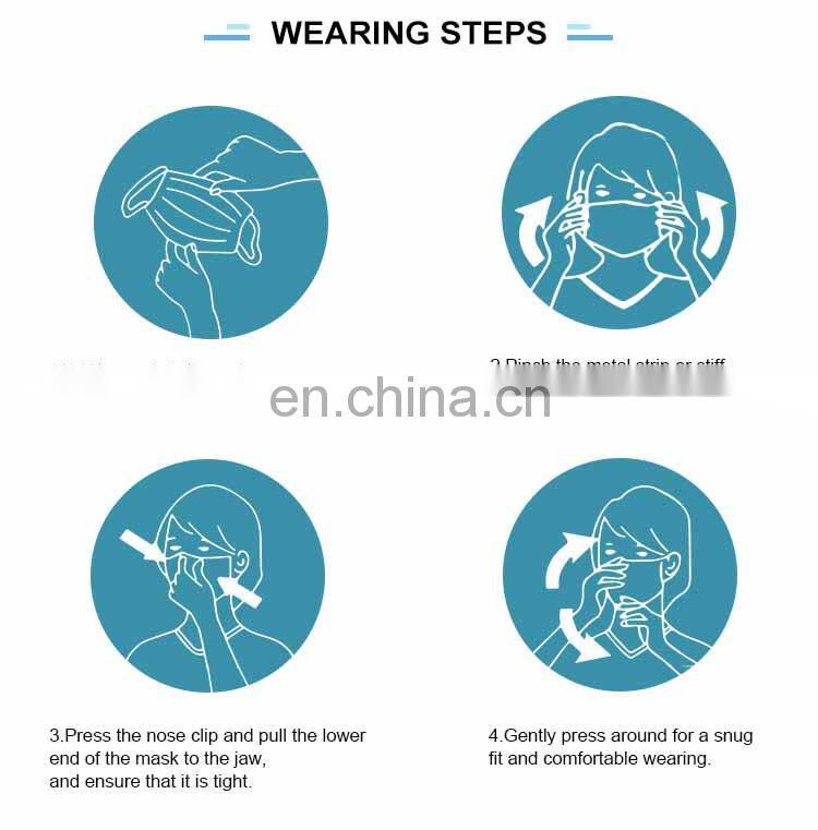 professional wholesale medical surgical mask 3ply single-use disposable  face masks mascarilla BFE98%