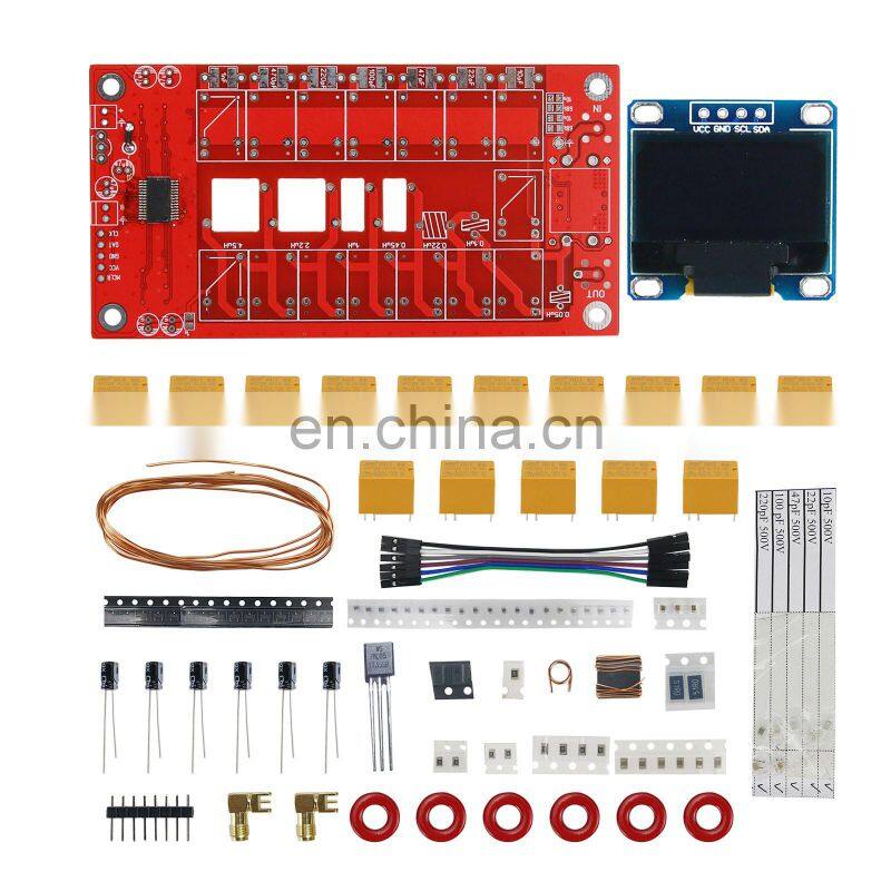 Unassembled 1.8-50MHz 100W ATU-100 Automatic Antenna Tuner Kit with 0.96-Inch OLED Display