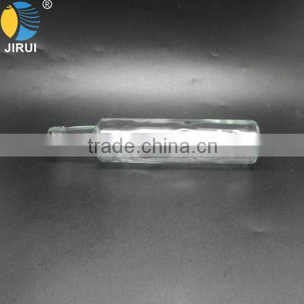 2015 Hot Sale 250ml Round Shape Clear Olive Oil Glass Bottle