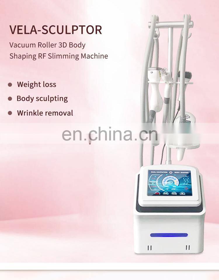 Portable V8 Vacuum Roller RF Body Slimming machine 40K Cavitation Weight Loss instrument Facial Wrinkle Lifting Beauty Device