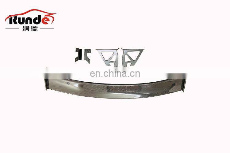 Runde Carbon Fiber Material Body Parts Spoiler For Mercedes-Benz W204 C63507 Modified BS Style C200C260 spoiler