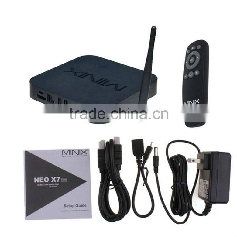 In stock! Minix Neo X7 RK 3188 Quad Core Andriod 4.2 TV Box Cortex-A9 1.6GHz 2GB RAM 16GB Flash RJ45 MINIX X7