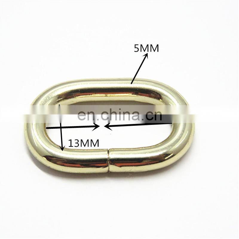 Metal Bag Hardware Colored Metal D Ring For Handbags