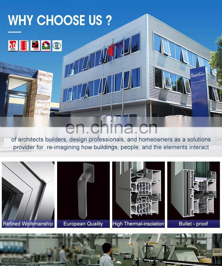 Superhouse City center high level curtain wall window wall screen aluminum tempered glass door window