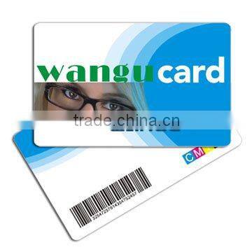 Fashion design PVC barcode card