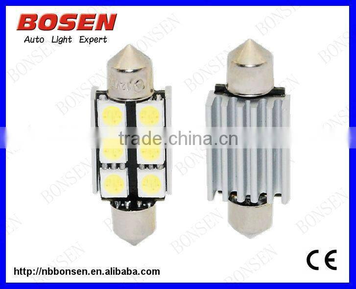 CANBUS car LED light festoon 36MM/39MM 6SMD 5050, super bright