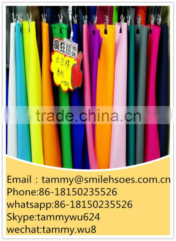 Knit Polyester Solid Dyed Scuba Fabric for shoes coat sportswear