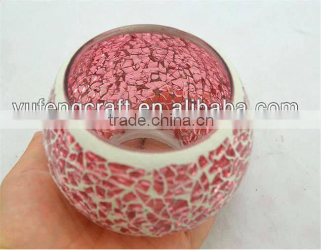 mosaic round candle holder