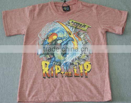 Melange little boy's T-shirt for children wear/brazilian children wear manufacturers