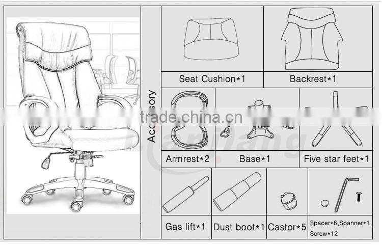modern leather classical chair / meeting room chair D6001#