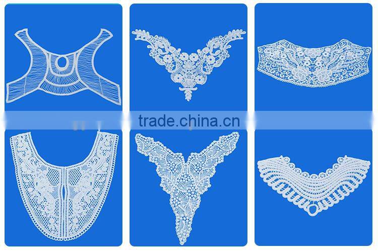 Factory Direct sale stylish 13cm width cotton mesh lady design collar neck