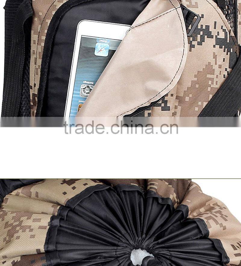 Army adjustable tactical outdoor camping hiking canvas backpacks traveling spotrs military backpack