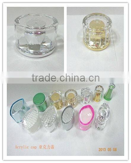 plastic tube for packaging with new style acrylic cap