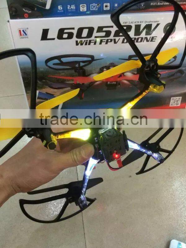 2015 TOP Selling L6052W 2.4G 6-Axis RC Quadcopter with 0.3MP Camera WIFI FPV Real Time Transmission