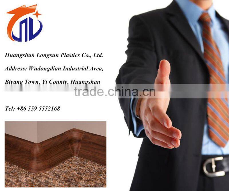 Wood plastic pvc composite skirting board baseboard