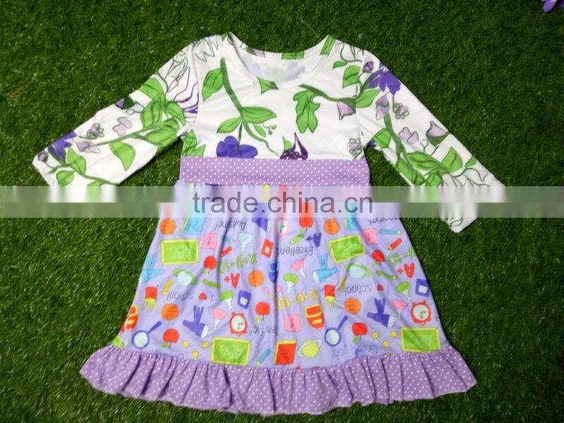 wholesale children girls dress sleeveless children clothing set slip dress ostrich pattern cool summer girls dress