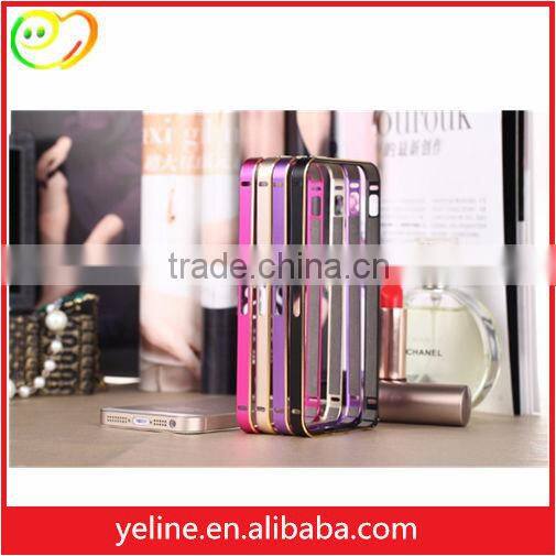 Staight bumper bar metal case for iphone SE