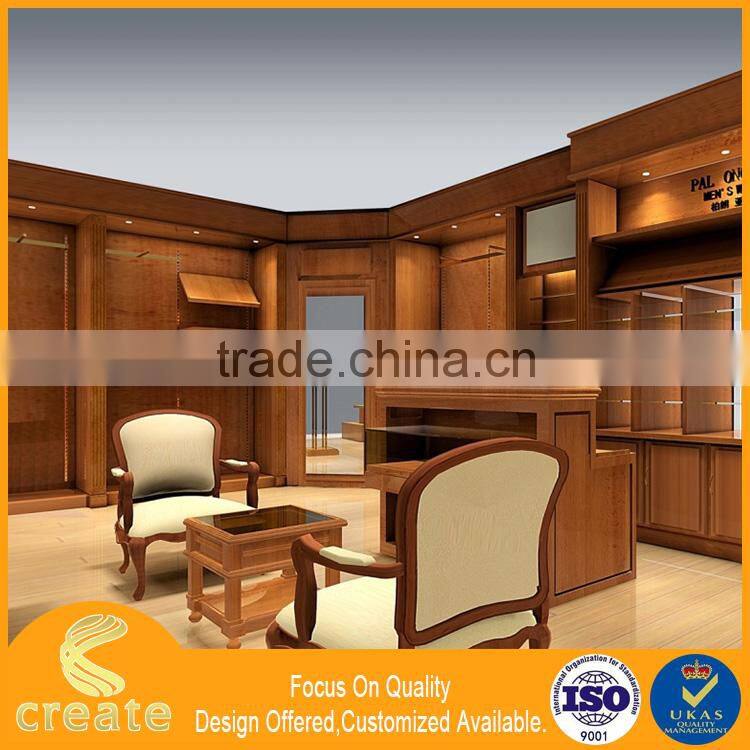 Factory direct sales all kinds of multifunctional metal & wood combined display stand/case/showcase/cabinet for costume/garment/
