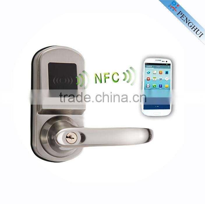 New Zinc Alloy digital electronic smart phone hotel nfc door lock