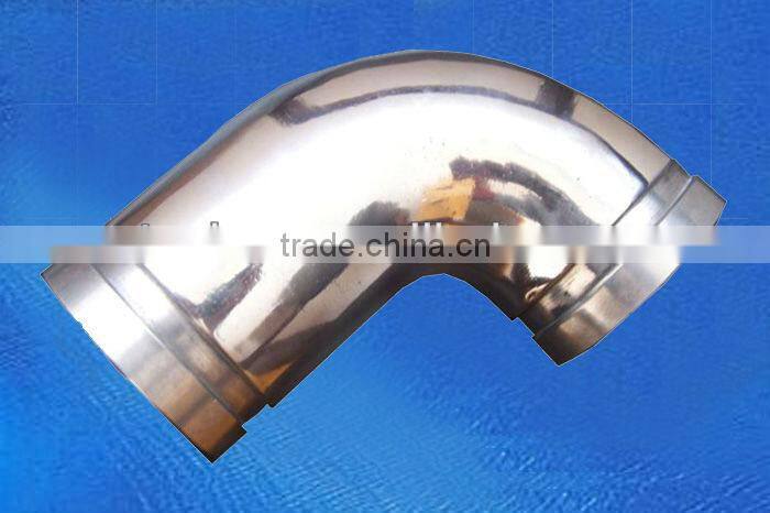 aluminum groove tube 3" 90 degree elbow VT1129 machined for perfect fit