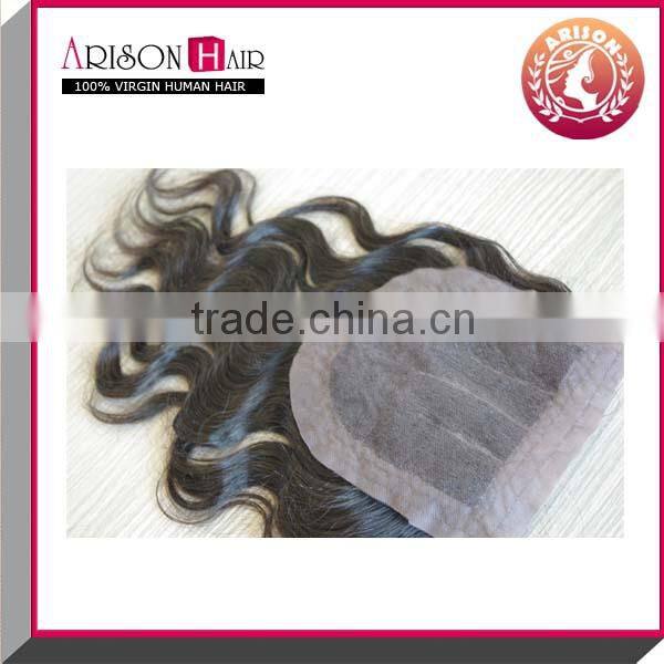 Wholesale Factory Parice 4x4 Silk Base Closure, Free Part/Middle Part/3 Way Part Brazilian Hair Closure