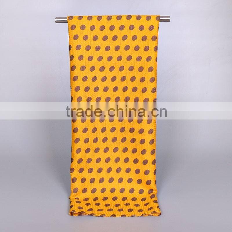 Bulk Selling Fashion Cute Cotton Viscose Wave Polka Dot Scarf Shawl