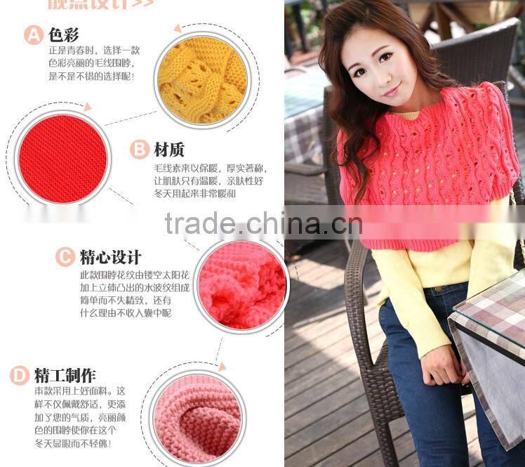 Winter Fashion Wool Chevron Circle Loop Scarf