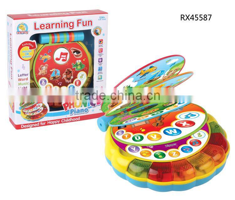 B/O baby educational kids musical phonics piano toy