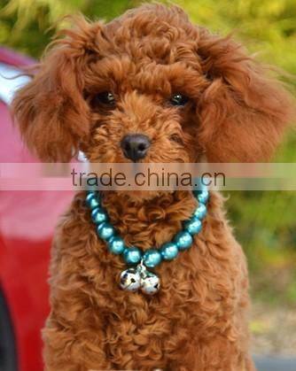 Dog pearls necklace collar charm pendant pet jewelry