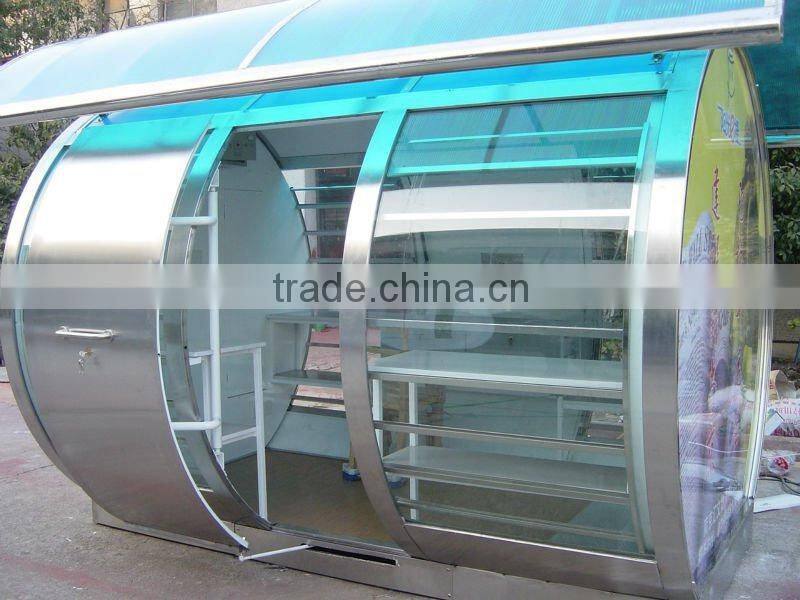 With your logo modern mobile coffee kiosk, retail coffee kiosk design, portable coffee kiosk of CE approved