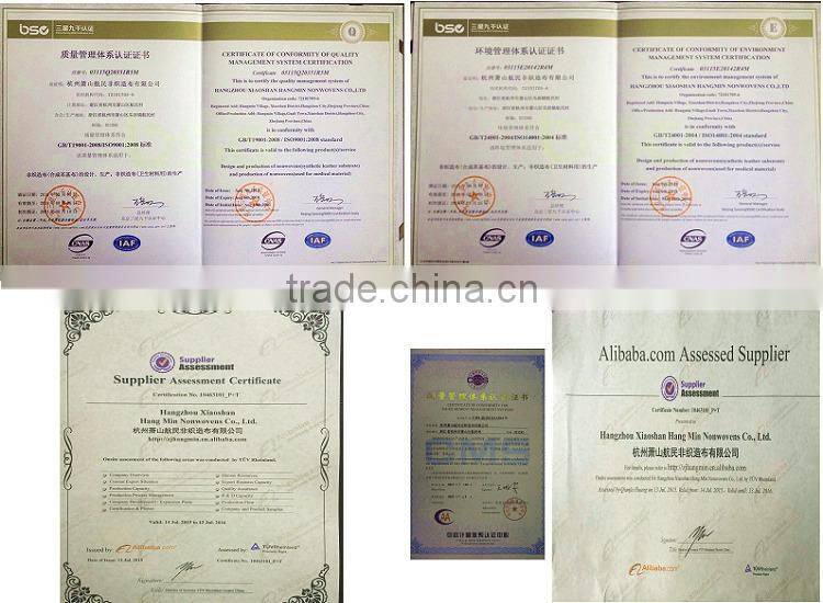 Super&High Quality Polyester needle punched nonwoven fabric for synthetic leather base cloth (FACTORY)