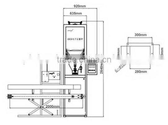 automatic corn packing machine/corn packing machine PP bag
