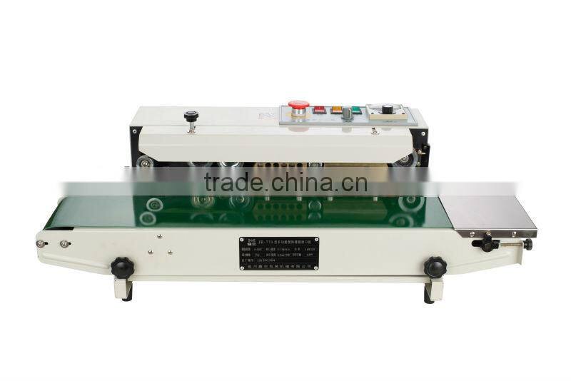 Continuous sealing machine for tea bag seal