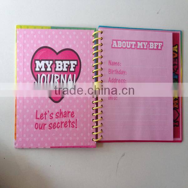2015 hot popular high quality colorful journal notebook