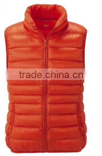 2014 new design quilted down vest women