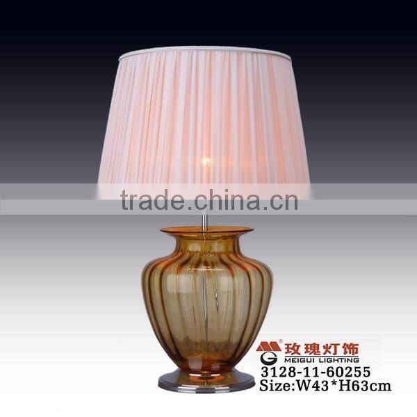 aqua lamp glass table