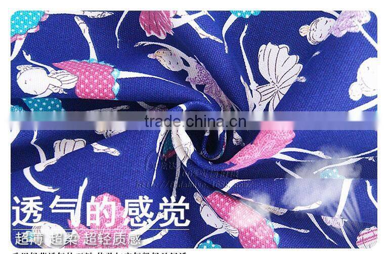 The new dance girl printed canvas bags shoes fabric hat material