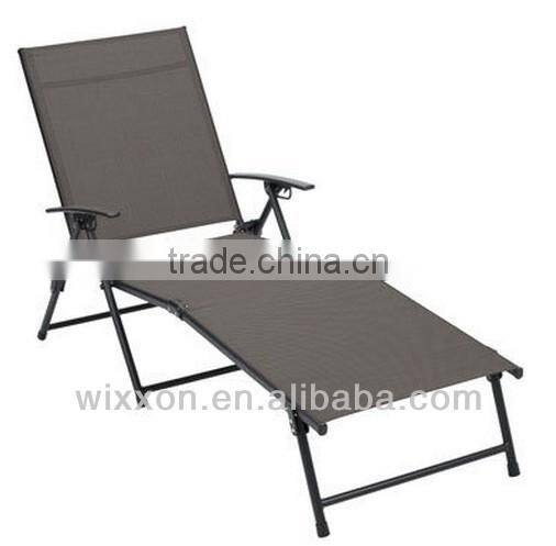 Teslin And Aluminium Sun Lounger, Lounge Chair, 5 Positions adjustable Lounger Chair, Folding Sun Lounger