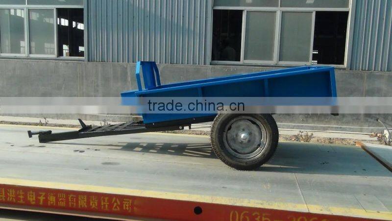 Mini Walking tractor trailer, walking tipping back trailer