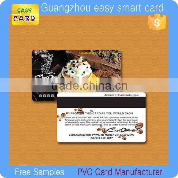 CR80 standard size CMYK offset printing plastic cards with magnetic stripe