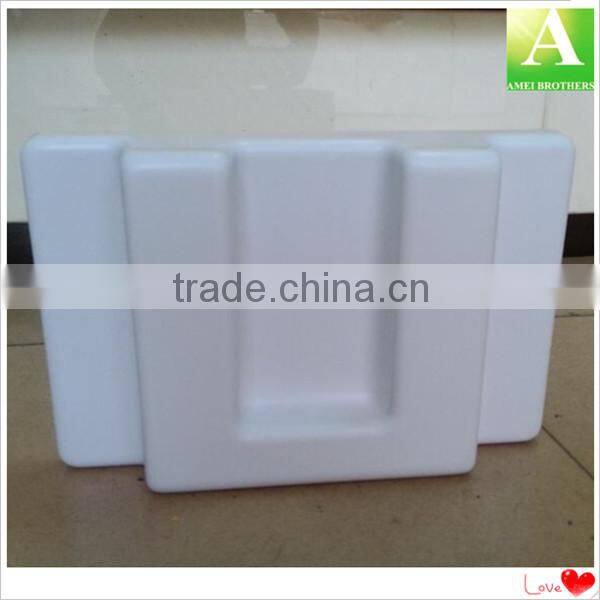 Custom made vacuum thermoform white ABS plastic machine shell