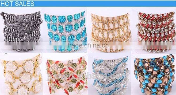 New Design Popular Shining Rhinestone Chain Trimming for Garment Decoration