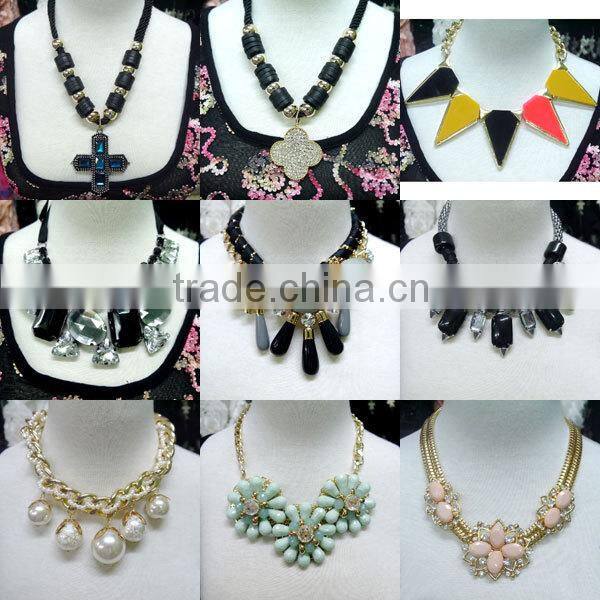 Hot Selling Diamond Bead Alloy Chain Necklaces Jewelry