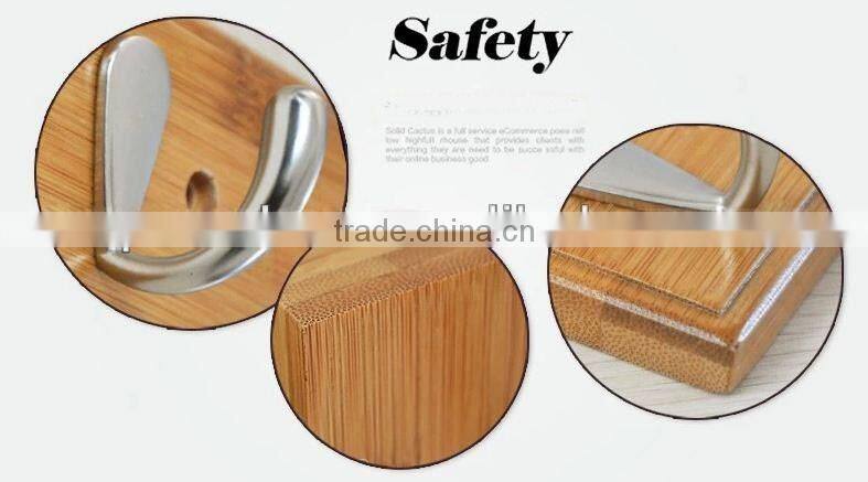 Beautiful Solid Easy To Clean Bamboo Coat Hanger