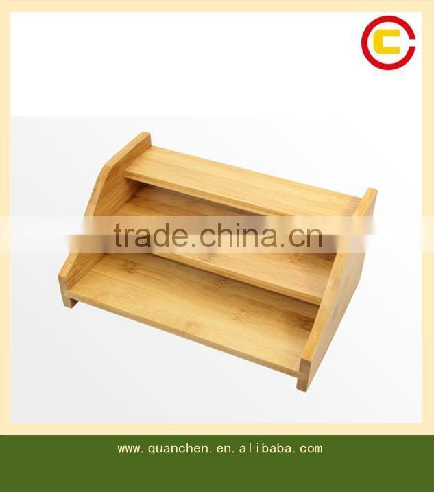 Bamboo Desk File Storage Organizer