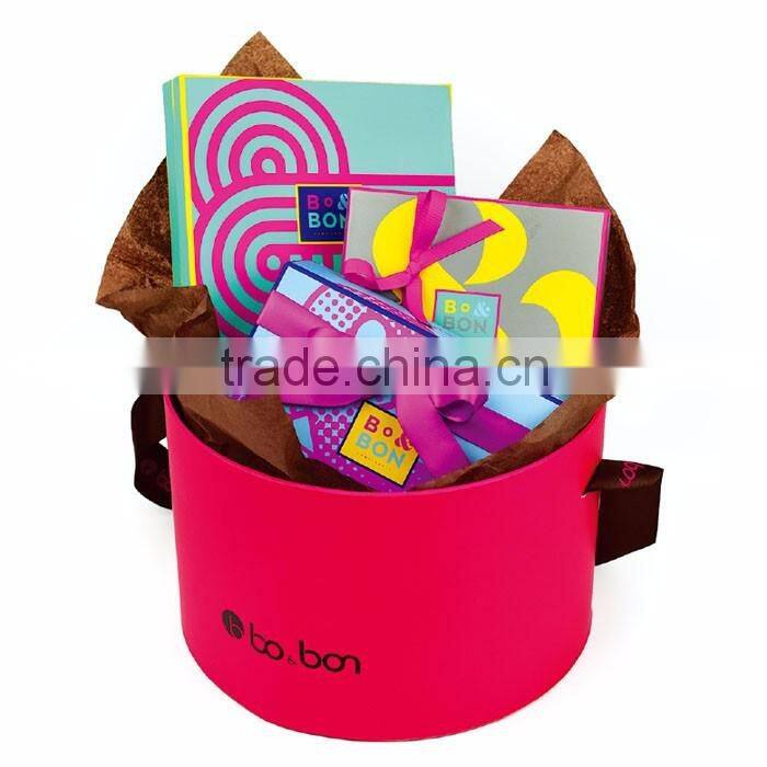 Round Square Cardboard Paper Gift Box Packaging Custom Logo